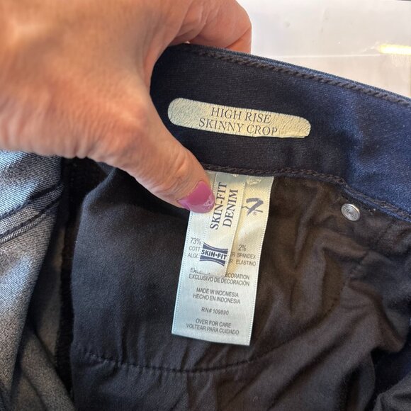 7 for all mankind High Rise Skinny Crop sz 12 - Picture 7 of 8